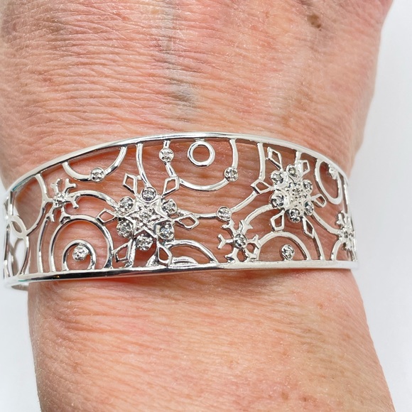 Sterling & Crystal Bracelet - Picture 3 of 5